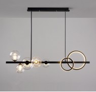 Светильник DZN2-2-15 ЧЕРНЫЙ D950/H660/5+2LED/G9/36W/4500K CASES