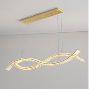 Светильник подвесной светодиодный ElegantLight DZN-11177 ЗОЛОТО D800*250/H2000/2/LED/50W/3000-6500K без ПДУ DOMO