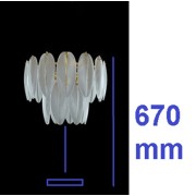 Светильник переносной ElegantLight DZN-5325 CHROME / ХРОМ D300/H670/3/E14/40W BALLET 22-10 (1)