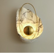 Светильник DZN1-7-01 БЕЛЫЙ МРАМОР D400*270/H140/1/LED/5W/4500K OYSTER