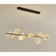 Светильник потолочный ElegantLight DZN-9142 ЧЕРНЫЙ D1100*250/H1200/8/LED/56W/4500K CASES 22-12