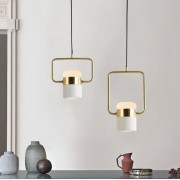 Светильник DZN1-6-93 WHITE+GOLD/БЕЛЫЙ+ЗОЛОТО D180/H185/2/LED/6W RUDD