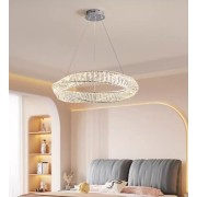 Светильник подвесной светодиодный ElegantLight DZN-8188 ХРОМ ` D400/H1200/1/LED/25W/4000K DOMO