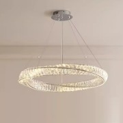 Светильник подвесной светодиодный ElegantLight DZN-8189 ХРОМ ` D600/H1200/1/LED/35W/4000K DOMO