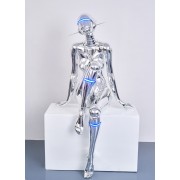 Светильник торшер-маникен DZN-21230 ХРОМ D970/H1650/1/LED/8W MANIKIN