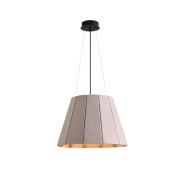 Светильник DZN-13720 БЕЖЕВЫЙ + ЧЕРНЫЙ ` D500/H350+1200/1/E27/40W ECHO ACOUSTIC войлочный акустический светильник