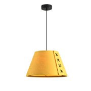 Светильник DZN-13722 ЖЁЛТЫЙ ` D330/H180+1500/1/E27/40W ECHO ACOUSTIC войлочный акустический светильник
