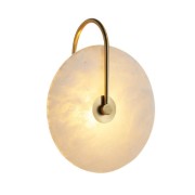 Светильник DZN-13743 ЗОЛОТАЯ БРОНЗА + БЕЛЫЙ МРАМОР ` D250/H80/1/LED/6W/4500K