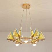 Светильник DZN-13754 ЗОЛОТО + МУЛЬТИ ` D630/H150+1500/6+4/LED+G9/30W+20W/4000K AMELIA LUX