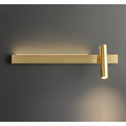 Светильник настенный ElegantLight DZN-13758 ЗОЛОТО ` D400/H80/1+1/LED/5+5W/3000K ASFAR