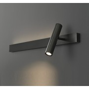 Светильник настенный ElegantLight DZN-13759 ЧЕРНЫЙ ` D400/H80/1+1/LED/5+5W/3000K ASFAR