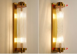 Светильник DZN1-7-33 МАТОВОЕ ЗОЛОТО D600*120/H120/2/E14/40W