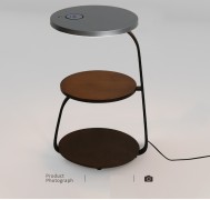 Светильник напольный DZN-10423 КОРИЧНЕВЫЙ + СЕРЫЙ D410/H640/1/LED/22W/2800K