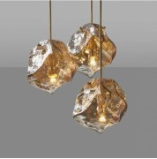 Светильник подвесной ElegantLight DZN-13794 БРОНЗА + ЯНТАРЬ 