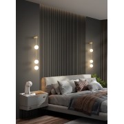 Светильник DZN-13800 ЗОЛОТАЯ БРОНЗА ` D120/H1030/3/LED/.W/4000K плафон D120 белое матовое стекло BAALL 25-04