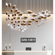 Светильник-инсталляция DZN-13811 БЕЛЫЙ+ЗОЛОТО D1000*1000/H1000/100 без источника света