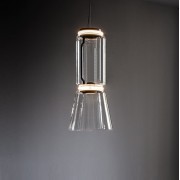 Светильник подвесной ElegantLight DZN-4948 ЧЕРНЫЙ/ПРОЗРАЧНЫЙ D260*570/H1200/1/LED/6W/4500К BAMBBO