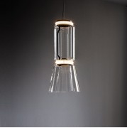 Светильник подвесной ElegantLight DZN-4948 ЧЕРНЫЙ/ПРОЗРАЧНЫЙ D260*570/H1200/1/LED/6W/4500К BAMBBO