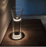 Светильник настольный ElegantLight DZN-4952 ЧЕРНЫЙ/ПРОЗРАЧНЫЙ D280/H1280/1/LED/20W/4500К BAMBBO