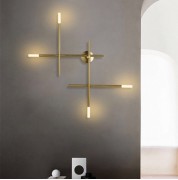 Светильник настенный ElegantLight DZN-4956 БРОНЗА D660/H180/4/G4/40W Brush Wall