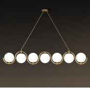 Светильник DZN-21052 БРОНЗА D1070/H1300/7/E14/40W плафон 120мм JAGNA 24-03