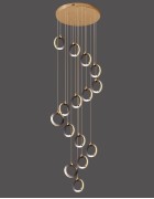 Светильник DZN-13854 ЧЕРНЫЙ + РОЗОВОЕ ЗОЛОТО 