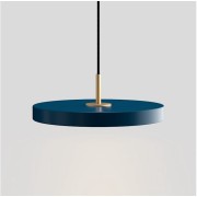 Светильник DZN-45911 СИНИЙ+ЗОЛОТО ` D300*40/H1200/1/LED/18W/4000K, аналог (Umage, Asteria)