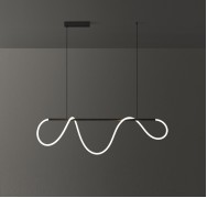 Светильник DZN-45541 ЧЕРНЫЙ D1500/H1000 (600+400)/1/LED/./3000K белый матовый силикон FLEXI