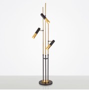 Светильник DZN3-3-42 BLACK+GOLD/ЧЕРНЫЙ+ЗОЛОТО D300/H1700/3/MR16/50W