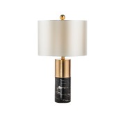 Светильник DZN-13915 ЗОЛОТАЯ БРОНЗА + ЧЕРНЫЙ МРАМОР D380/H680/1/E27/40W