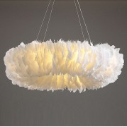 Светильник DZN-5038 БЕЛЫЙ D700/H200/8/E27/60W PLUME