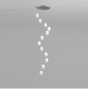 Светильник ElegantLight DZN-13071 ХРОМ D400/H2500/12/G9/40W LEA-LEA