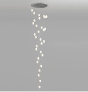 Светильник ElegantLight DZN-13072 ХРОМ D700/H4000/30/G9/40W LEA-LEA