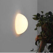 Светильник настенный ElegantLight DZN-13078 БЕЛЫЙ D200/H100/1/LED/8W4500K глянцевое стекло