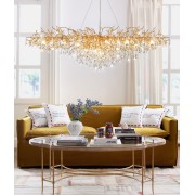 Светильник ElegantLight DZN-8262 GOLD/ЗОЛОТО D1800*800/H500/20/E14/10W RAIN 22-10