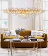 Светильник ElegantLight DZN-8262 GOLD/ЗОЛОТО D1800*800/H500/20/E14/10W RAIN 22-10