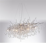 Светильник ElegantLight DZN-8263 SILVER/СЕРЕБРО D1800*800/H500/20/E14/10W RAIN 22-10