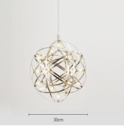 Светильник ElegantLight DZN-8314 ХРОМ D300/H1500/42/LED/12.6W/4000K SALUTE 22-12