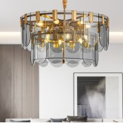 Светильник DZN1-5-16 GOLD BRONZE / ЗОЛОТАЯ БРОНЗА D600+400/H370/12/E14/60W PODI