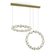 Светильник DZN-13985 ЗОЛОТО ` D500+500/H1500/2/LED/30W/6500K ARATTO