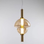 Светильник DZN-13989 БРОНЗА + ЯНТАРЬ ` D300/H600+1200/1/LED/10W/4000K AURORA