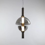 Светильник DZN-13995 ЧЕРНЫЙ + ДЫМЧАТЫЙ ` D300/H600+1200/1/LED/10W/4000K AURORA