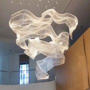 Светильник-инсталляция DZN-14009 ПРОЗРАЧНЫЙ D1000*1000/H1000/1000 без источника света ( однорядная )