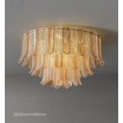 Светильник DZN-13122 ЗОЛОТО + ЯНТАРЬ ` D600/H480/8/E14/40W ETSY