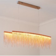 Светильник подвесной DZN-13136 ЗОЛОТО D1200*220/H1500/2/LED/150W/3000-6500K COVER