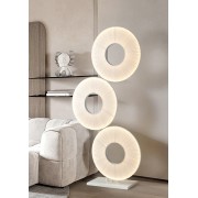 Светильник ElegantLight DZN-13146 БЕЛЫЙ ` D850/H1750/3/LED/60W/2800-6500K IRIS BY FABRICE BERRUX