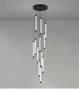 Светильник DZN-11174 ЧЕРНЫЙ D500/H2000/12/LED/60W/4000K с линейным рисунком CELERY