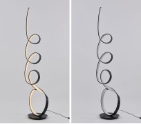 Светильник торшер ElegantLight DZN-38516 ЧЕРНЫЙ D320/H1850/1/LED/30W/3000K WAVE