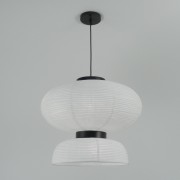 Светильник подвесной ElegantLight DZN-8329 БЕЛЫЙ D500/H420/2/E27/15W PAPER 22-12