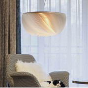 Светильник подвесной ElegantLight DZN-8330 БЕЛЫЙ D400/H240/1/E27/60W PAPER 22-12